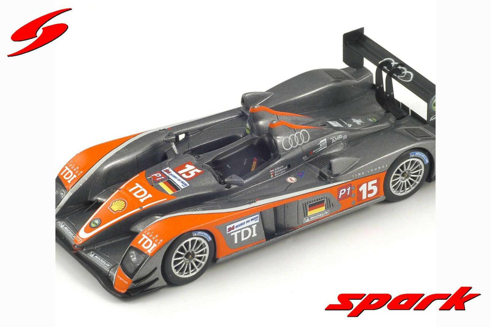 Audi R10 TDI Spark S0691 miniature 1/43 en résine de collection Le Mans