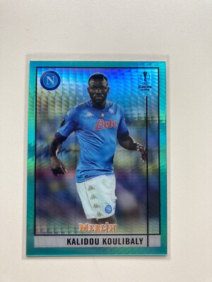 Kalidou Koulibaly - Aqua Refractor - Napoli - Topps Chrome Merlin 2020/21 
