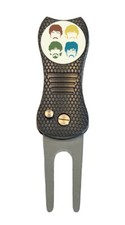 The Beatles Silhouettes Golf Ball Marker  Switchblade Divot Tool Get Back