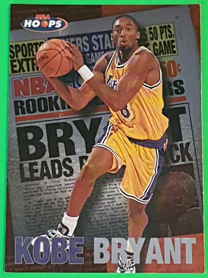 1997-98 NBA Hoops Rookie Headliner Insert Card #3 KOBE BRYANT Lakers HOF