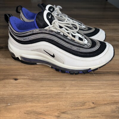 NIKE AIR MAX 97 (GS) WHITE-BLACK-PERSIAN VIOLET SZ 7Y-WOMENS SZ  [921522-102]