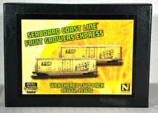 MICRO-TRAINS N SCALE WEATHERED 2-PACK SEABOARD COAST LINE FRUIT GROWERS 99305026