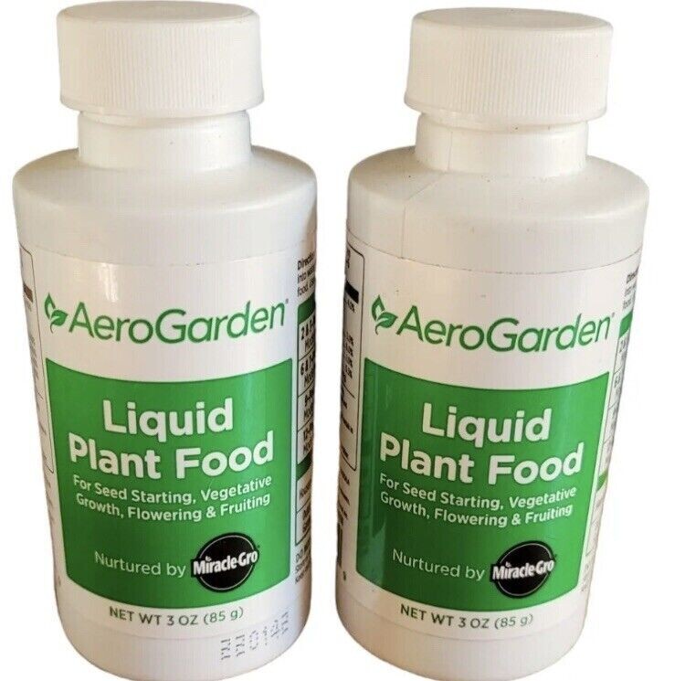 (2) Aerogarden Liquid Plant Food Nutrients 3oz 85g Hydroponics