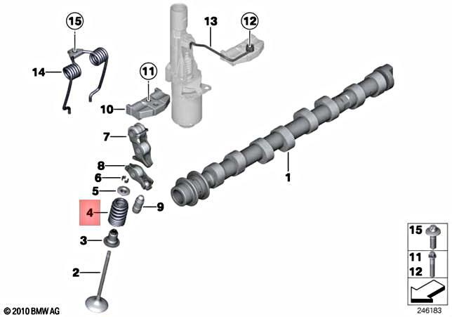 Genuine BMW 5 Series E60 E61 E63 F30 Engine Valve Spring OEM 