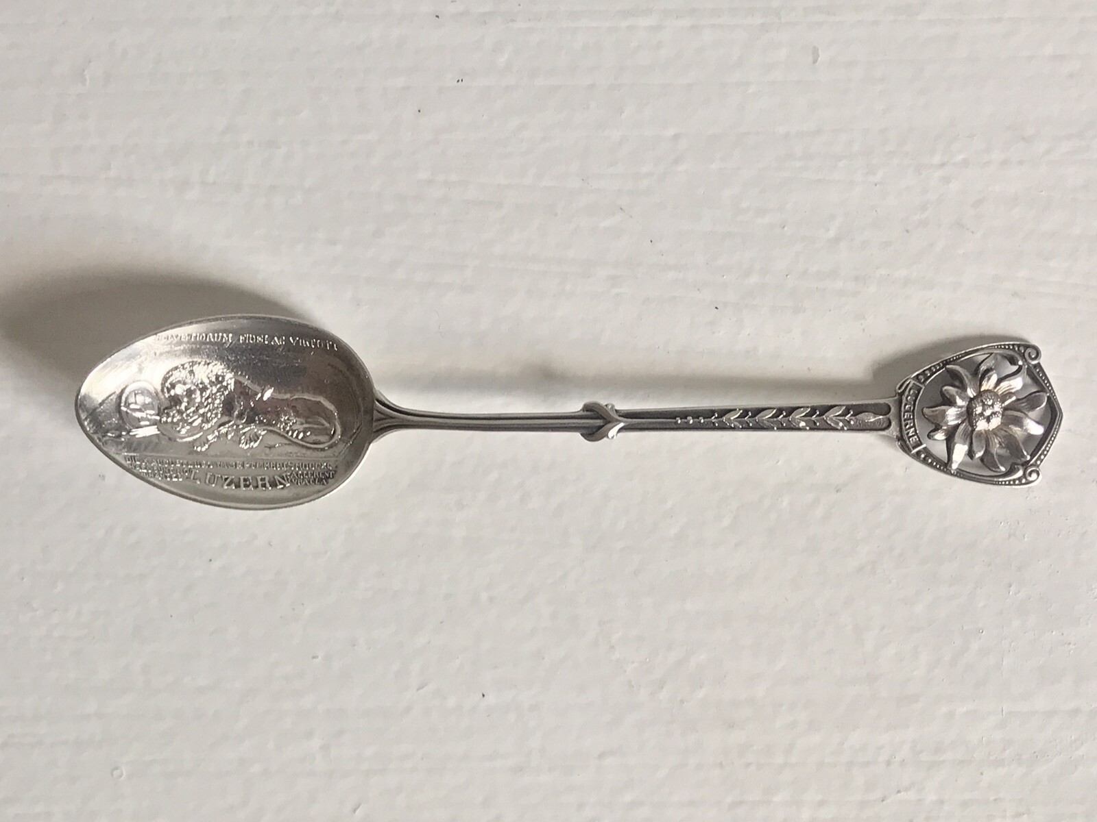 Antique Depose 5” Silver Spoon Luzern / Lucerne Souvenir Spoon Antique