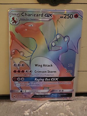 pokemon card 150 147 Charizard GX #150 Burning Shadows PSA 8