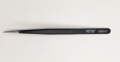 ESD-11 Vetus Tweezers Eyelash Extension Thin Body Tweezers ESD-11  ( 2-pack)