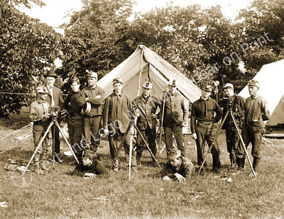 1903 Mine Surveying Squad, Boone Iowa Vintage Old Photo 8.5'' x 11'' Reprint