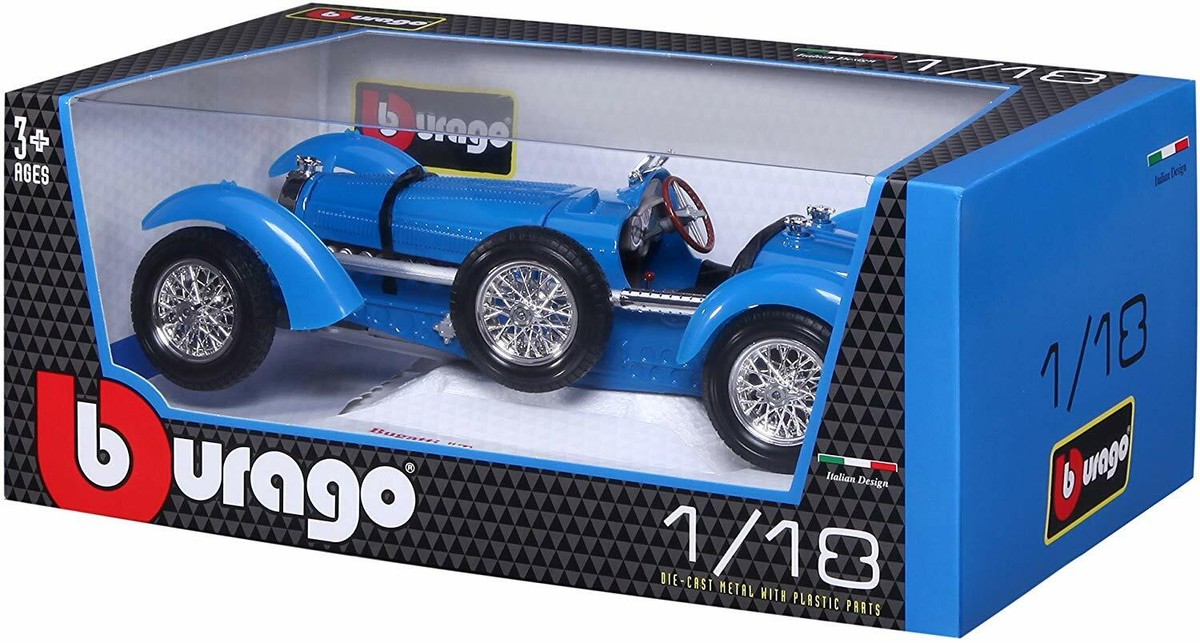 値下げ！『ブガッティ タイプ59』burago 1/18 未組立品 上級者向 Bburago 118 Scale Bugatti Type 59 Diecast Vehicle Colors May
