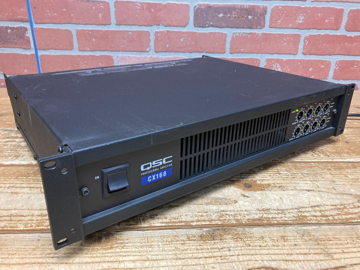QSC CX168 パワーアンプ 130ワット 8チャンネル 4オーム 3ピン QSC CX168 パワーアンプ 130ワット 8チャンネル 4オーム 3ピンの