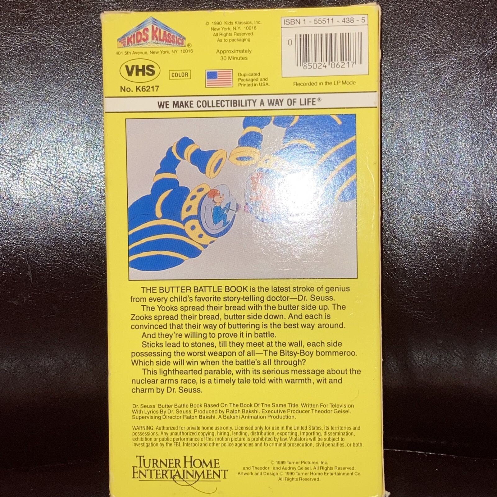 Dr. Seuss The Butter Battle Book VHS Tape eBay