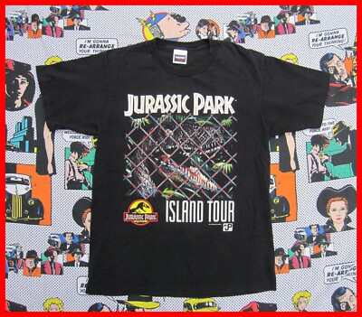 Vintage 1993 Jurassic Park Island Tour Men's LARGE Single Stitch T