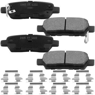 FRAXLE Rear Ceramic Brake Pads For Nissan Altima, Rogue, Maxima, Murano, Sentra, Infiniti G35/G37, Q50 – With Hardware & Brake Fluid - View #3