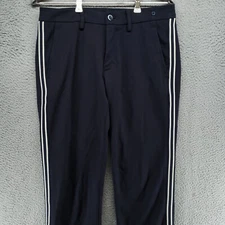 MASON'S EM'S ITALY Mens 30x32 44it Black Striped Side Pants - TOP QUALITY