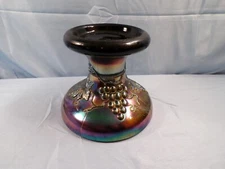 Northwood Amethyst Carnival Glass Grape & Cable Punch Bowl Base INV2