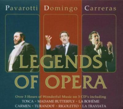 Legends of Opera The Three Tenors CD 2003 Top-quality Free UK shipping Audio CD
