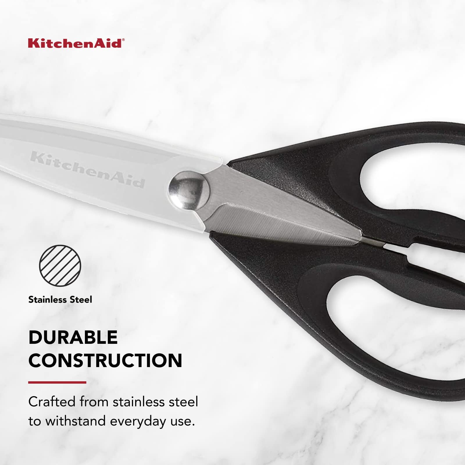 KitchenAid All Purpose Kitchen Shears Protective Sheath Durable Stainless Steel
