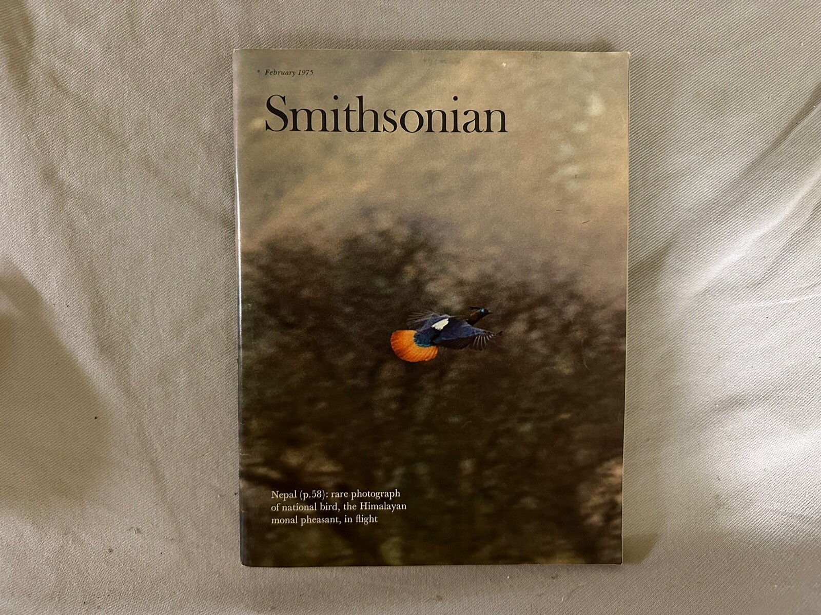 Smithsonian Magazine February 1975 Nepal Himalayan Bird Vintage Issue ...