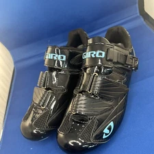 Used Giro Solara biking shoes black womans 38.5