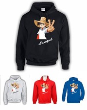 FELPA CON CAPPUCCIO SAMPEI PESCATORE CARTONI VINTAGE ANNI '80 CARTOON COD141