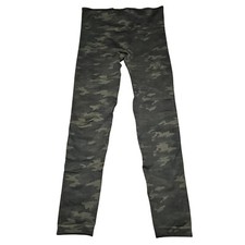 Spanx Look At Me Now Seamless Leggings Womens Sz M Ankle Length Green Camo