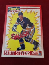 1991-92 Score Canadian Bilingual SCOTT STEVENS St. Louis Blues CRUNCH CREW #307