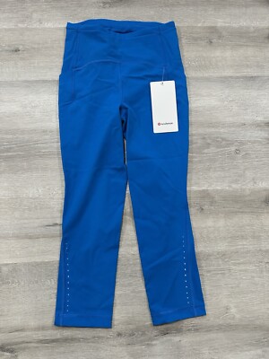 A35 NWT Lululemon Swift Speed HR Crop 21'' Womens Legging Size 4 Blue