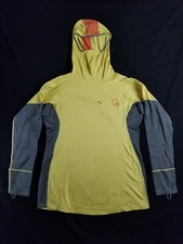 Trew Gear 210 Midweight Nuyarn Merino Wool Womens XL Baselayer Hoodie Yellow