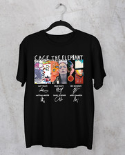 Cage the Elephant band collage black T-shirt Unisex All sizes S-5Xl