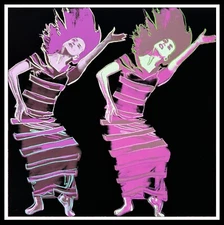 ANDY WARHOL -“MARTHA GRAHAM"- PINK TRIAL  Screenprint - A BEAUTY- SHIPPED FLAT!