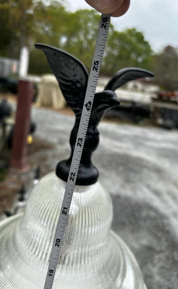 New Vintage King Luminaire Glass Globe Only For Street Lamp Or Street Light, NYC - Image 4 of 4