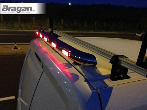 Rear Roof Beacon Light Bar + LEDs For Peugeot Partner Tepee 2008 - 2016 Steel - Picture 7 of 12
