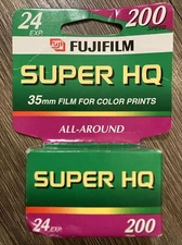 FujiFilm Super HQ 35mm 200 Speed 24 Exposure Color Film USA! 🇺🇸