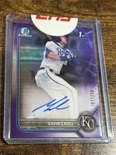GAVIN CROSS 2022 Bowman Draft #CDA-GC 1st Purple Refractor Auto /250 SEALED