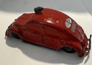 Old Gama Tin Volkswagen Splitwindow Beetle Made In Germany