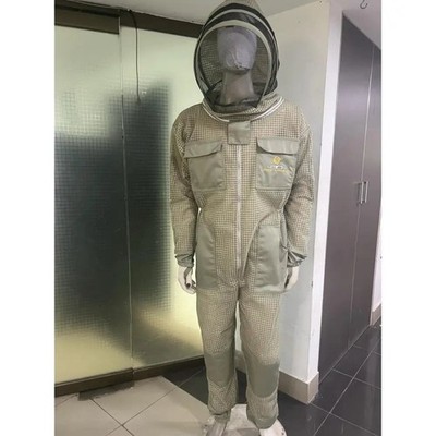 S&G Professional khakifarbene 3-lagige belüftete Bienenanzüge - Small/Medium/Large/Extra