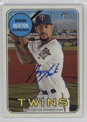 2018 Topps Heritage High Number Real One Auto Byron Buxton #ROA-BB Auto 0u8i