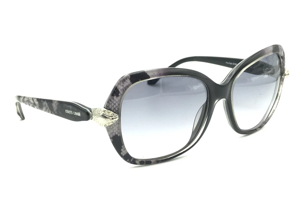 Roberto Cavalli Cat Eye Style Gray Gradient Lens. Amazon.com: Roberto Cavalli RC1077 Sunglasses - Shiny Black  main image 3