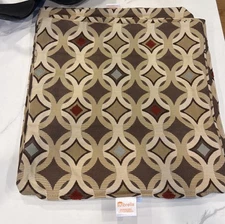 4 Outdoor Sunbrella Tango Mink Geometric Decorative Pillow COVERS