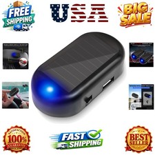Car Solar Power Simulated Dummy Alarm, Anti-Theft LED Flashing Security Light...