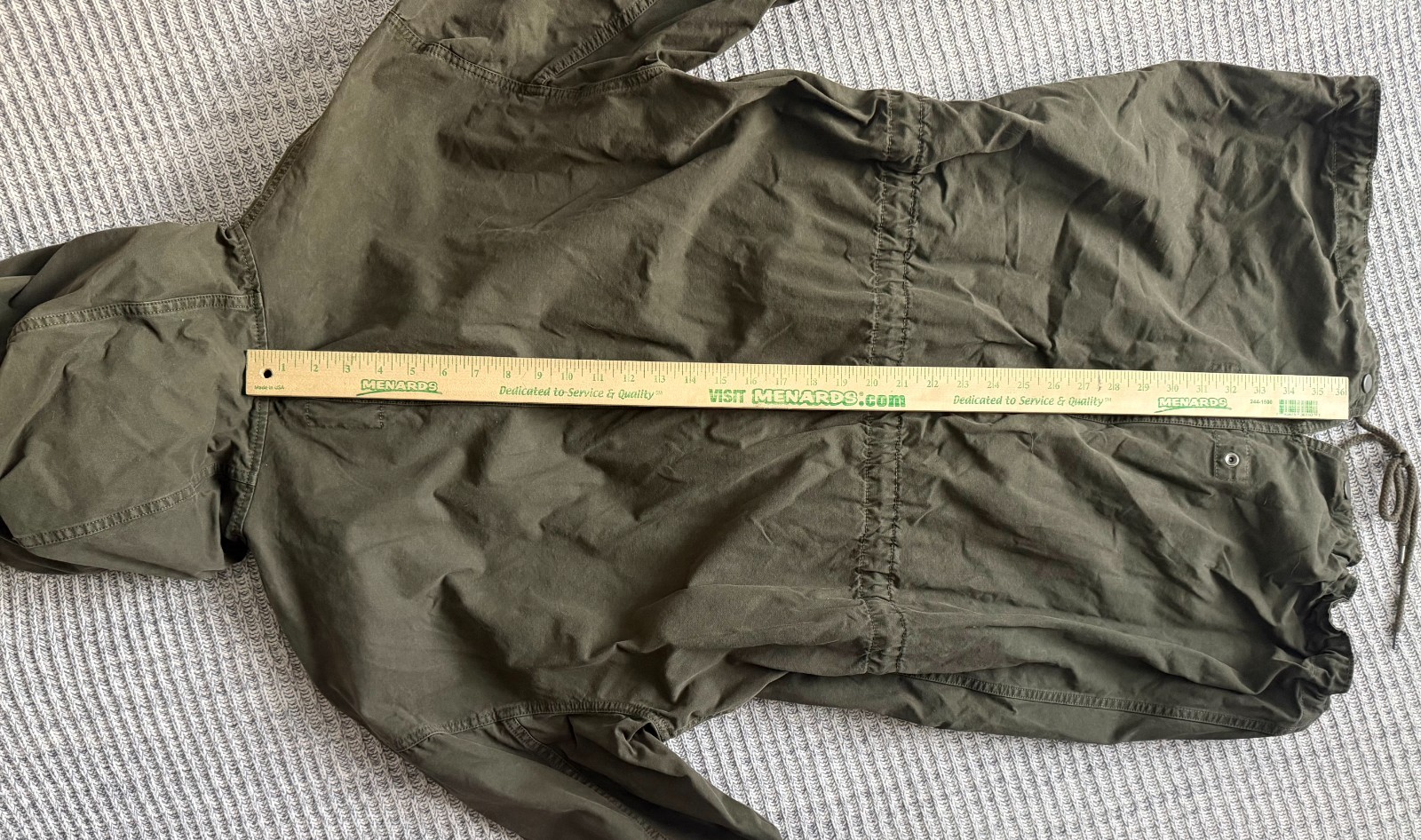 GAP Men’s Large Solid Green Long Jacket – Casual … - image 15