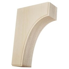 BKTW02X04X06CVRW Clarksville Wood 1.75-in. W x 4-in. D x 6-in. H 1 Rubberwood