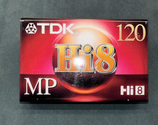 New  TDK MP 120 Hi8 Camcorder Videotape - P6-120H8MP 1 Piece   Factory Sealed