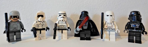 Lego Star Wars Minifigure Lot, incl Darth Vader with Light-up Lightsaber- read!