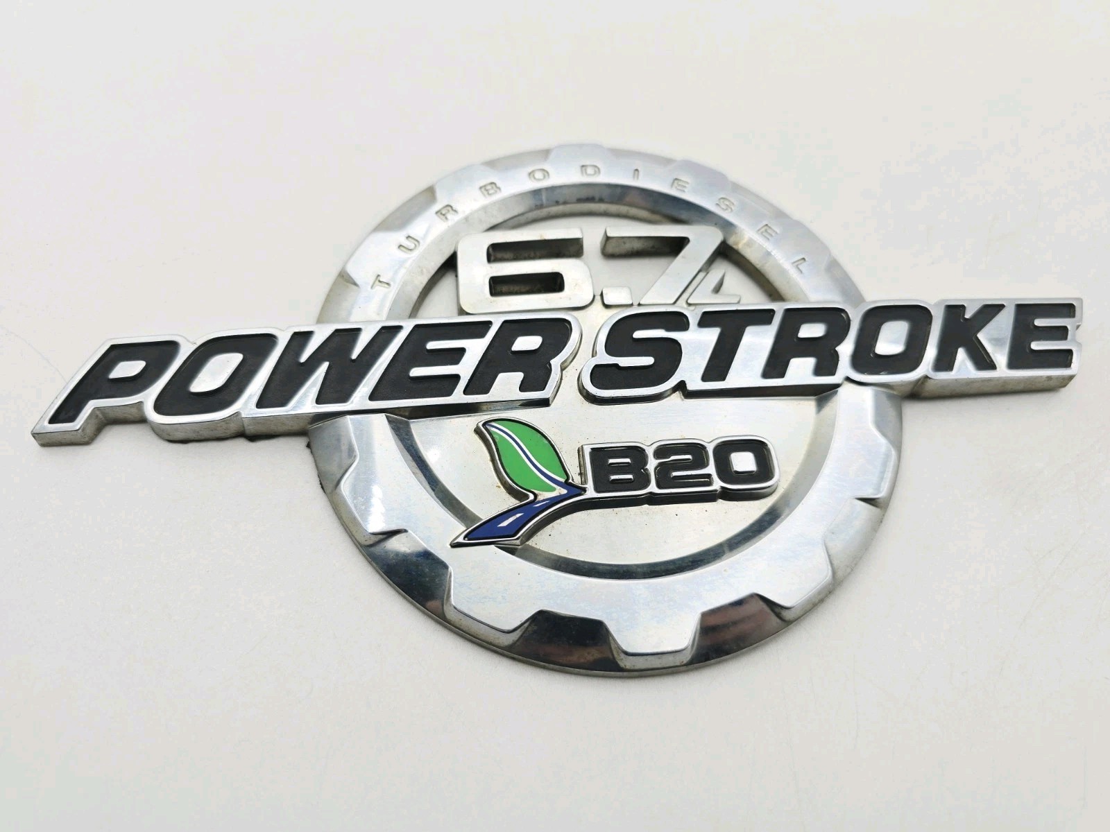 2011-2016 FORD F-250 F-350 TURBO DIESEL POWER STROKE 6.7L B20 EMBLEM SYMBOL OEM