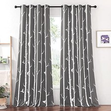 Blackout Curtains 84 inches Long - Energy Efficiency Noise Reducing Country
