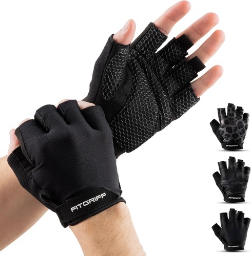 Fitgriff® Guanti Palestra Uomo e Donna (Imbottiti) - Guanti da Fitness