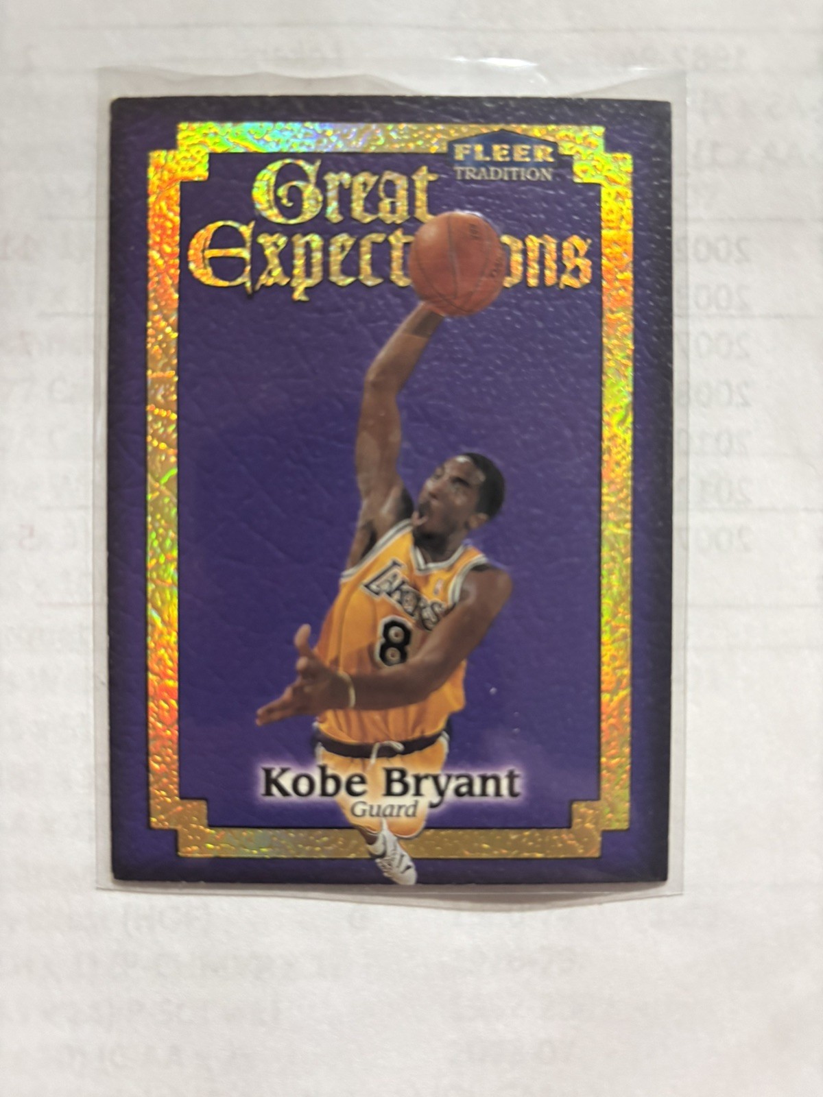 1998-99 Fleer Tradition - Great Expectations Kobe Bryant #3 GE