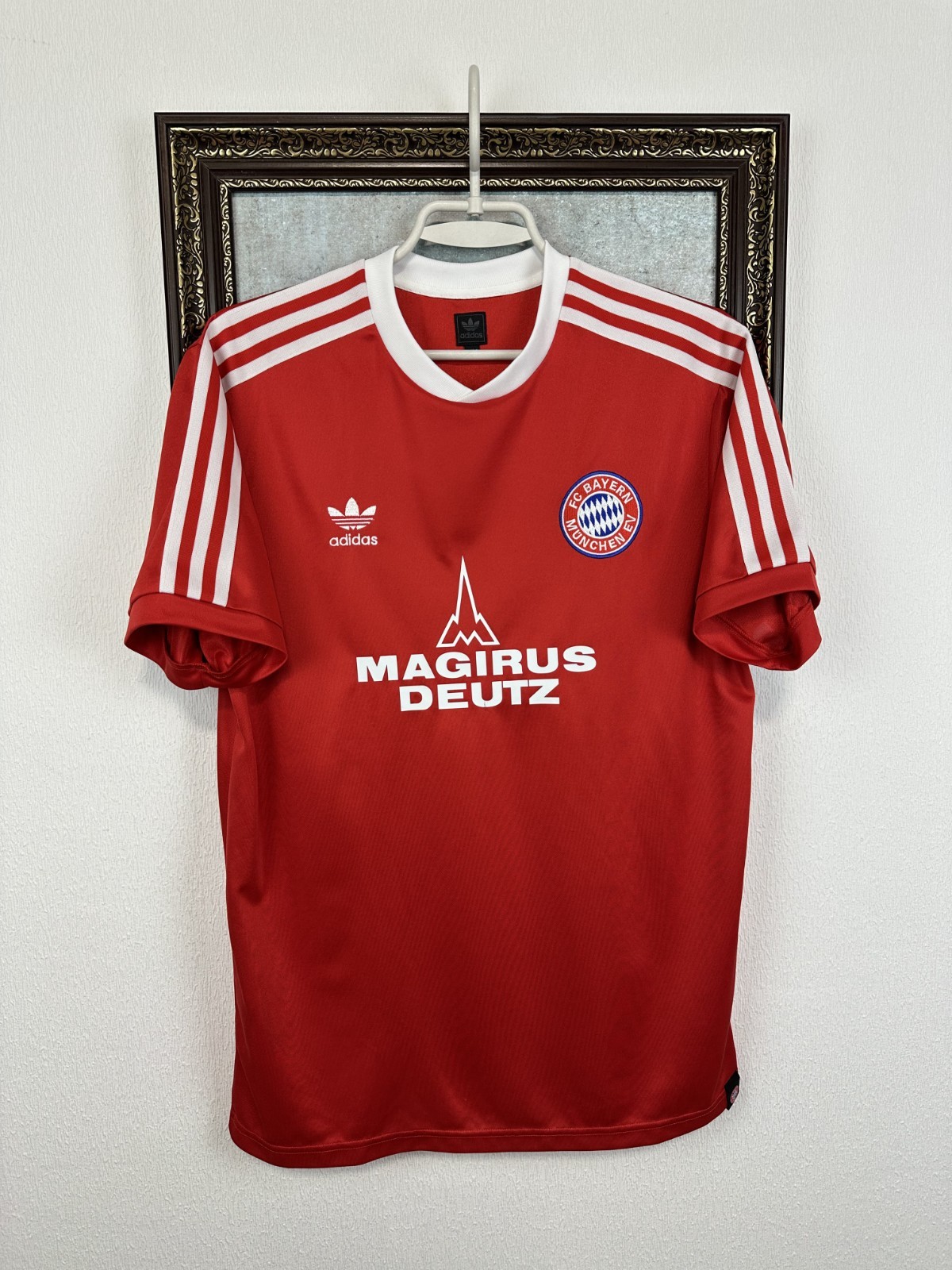 Vintage Adidas Originals 1980 Bayern Munich Football Shirt Soccer Jersey Size M