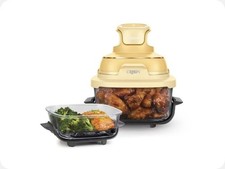 Ninja CRISPi Air Fryer Design Compact 4 en 1, bols 3,8 ou 1,4L Jaune
